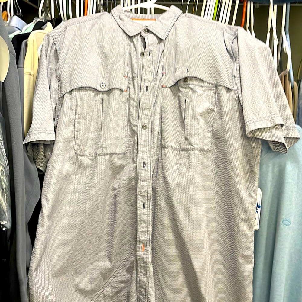 Orvis Navy “Fishing” shirt. Size XL. Exc. used condition